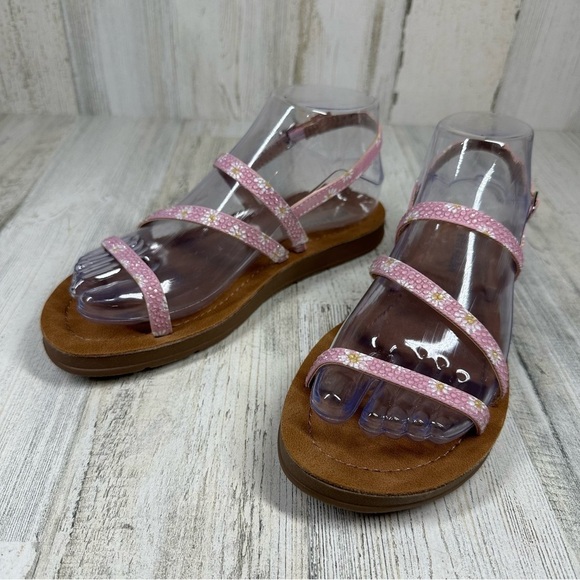 NEW Steve Madden Tan Silver Buckle Strappy Summer Sandals #827 - Picture 3 of 10